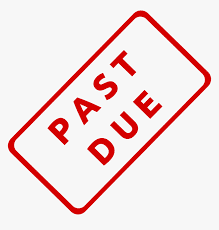 past due definition rent notice invoices
