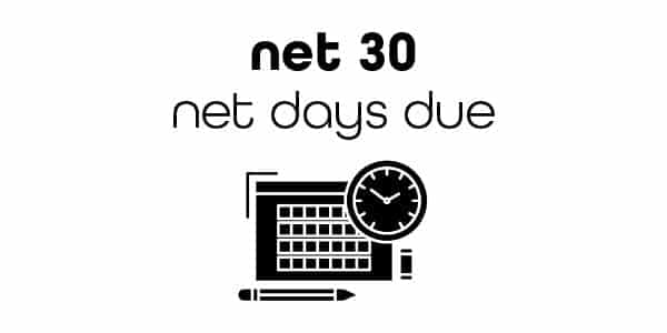 net 30 payment terms