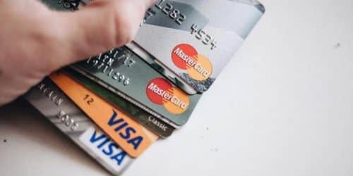 Agitação do cartão de crédito