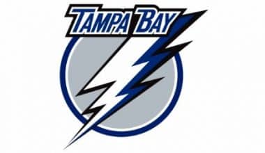 História do logotipo do relâmpago de Tampa Bay da camisa