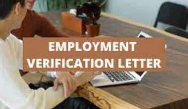 Verification of employment letter