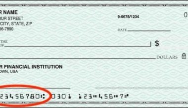Where is the routing number on a check