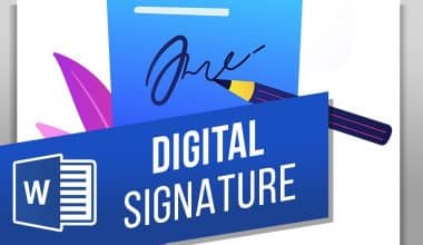 HOW TO ADD A SIGNATURE IN WORD